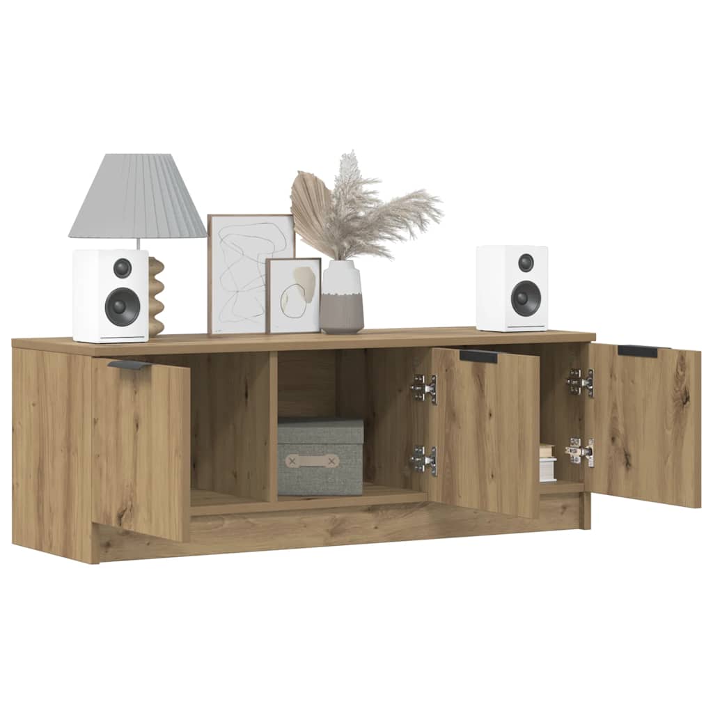 Mobile TV Marrone Artigianale 102x35x36,5 cm Legno Multistrato