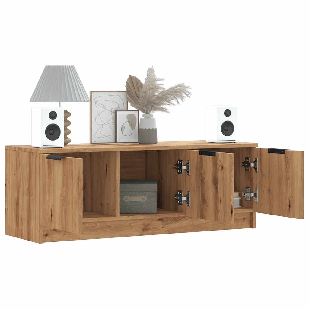 Mobile TV Marrone Artigianale 102x35x36,5 cm Legno Multistrato