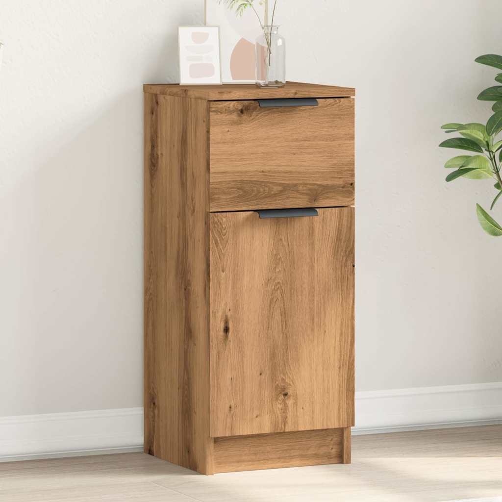 Credenza Rovere Artigianale 30x30x70 cm in Legno Multistrato