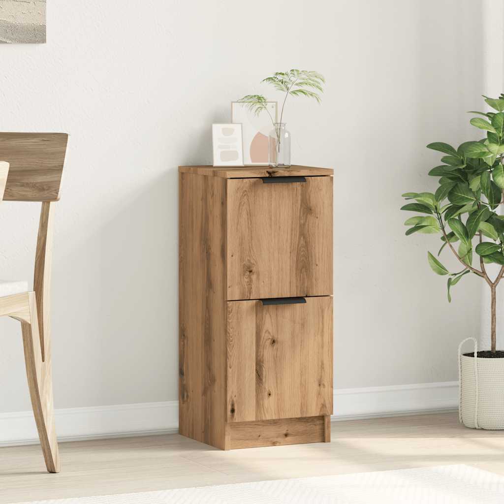 Credenza Rovere Artigianale 30x30x70 cm in Legno Multistrato