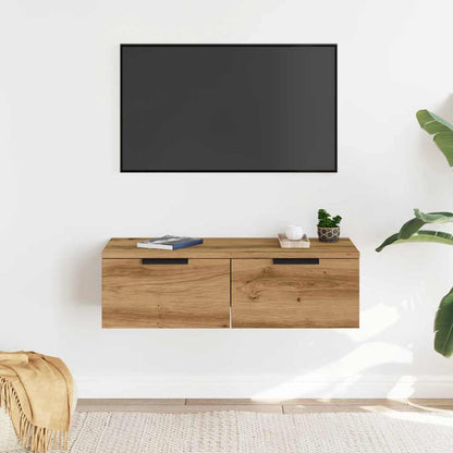Armadietto a Muro Rovere Artigianale 68x30x20 cm in Truciolato