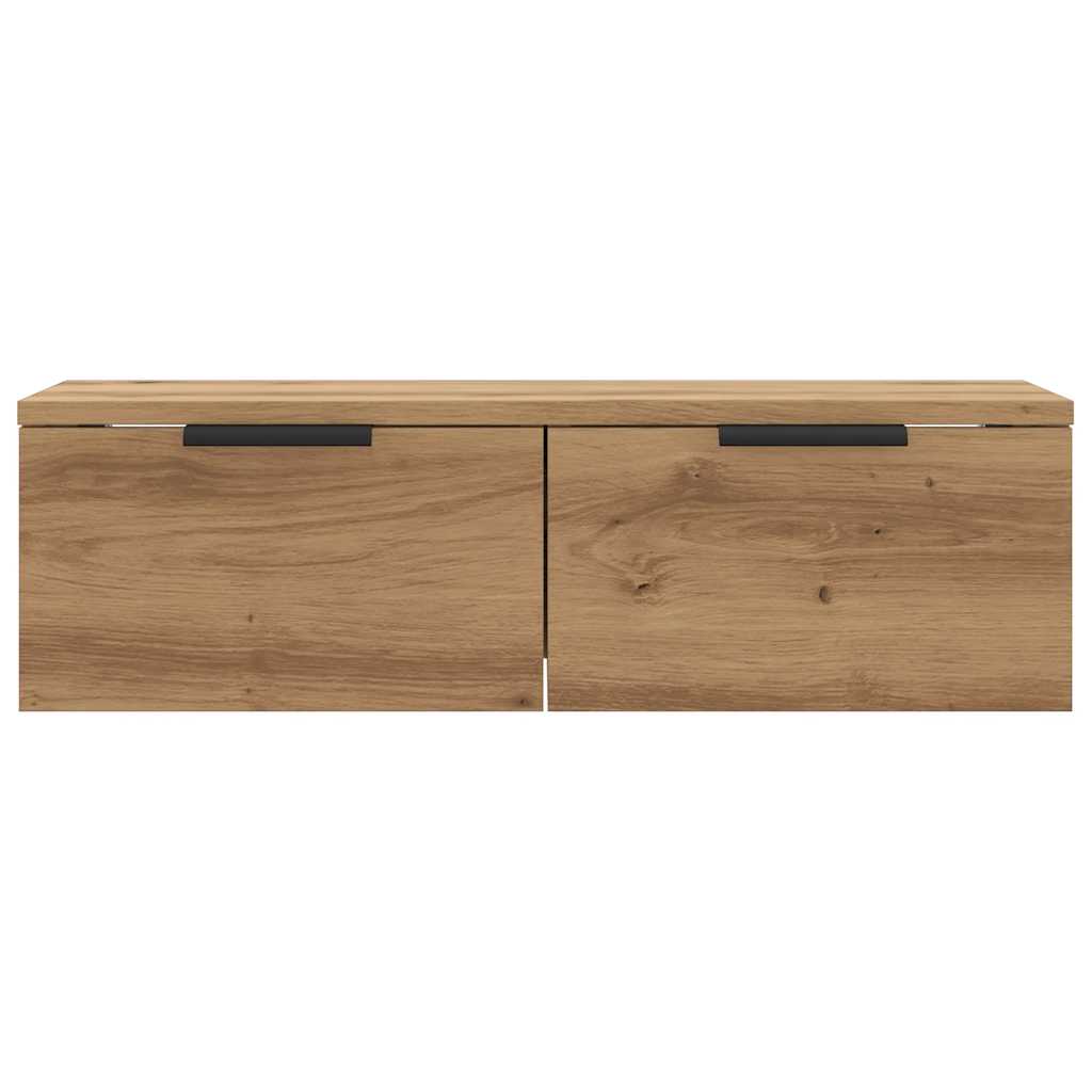 Armadietto a Muro Rovere Artigianale 68x30x20 cm in Truciolato