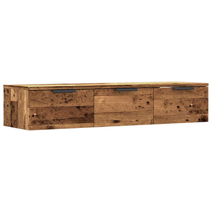 Armadietto a Muro Legno Vecchio 102x30x20 cm Legno Multistrato