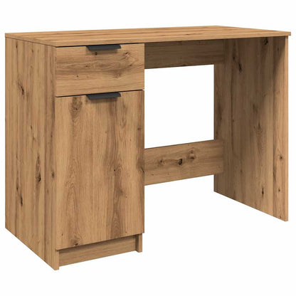 Scrivania Rovere Artigianale 100x50x75 cm in Legno Multistrato