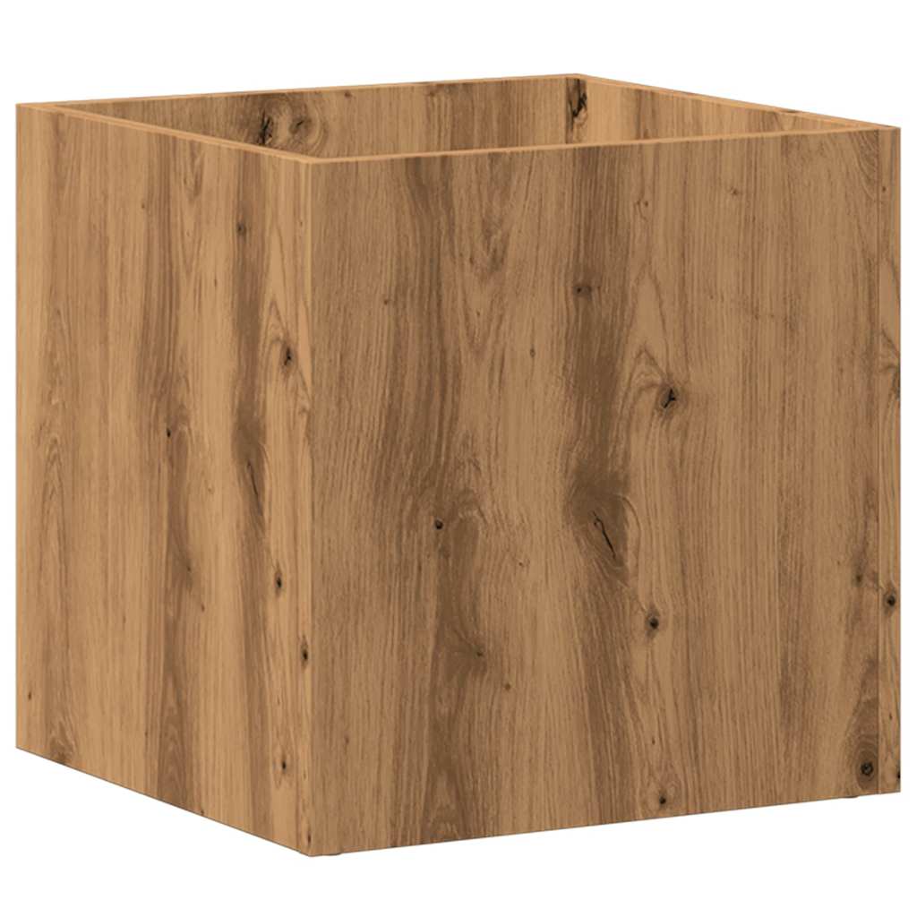 Fioriera Rovere Artigianale 40x40x40 cm in Legno Multistrato