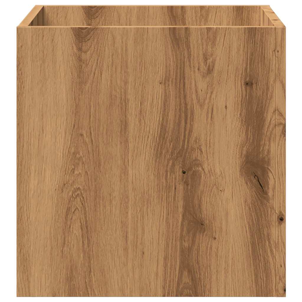 Fioriera Rovere Artigianale 40x40x40 cm in Legno Multistrato