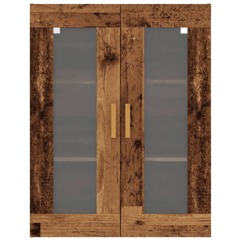 Armadietto Pensile a Parete Legno Antico 69,5x34x90 cm