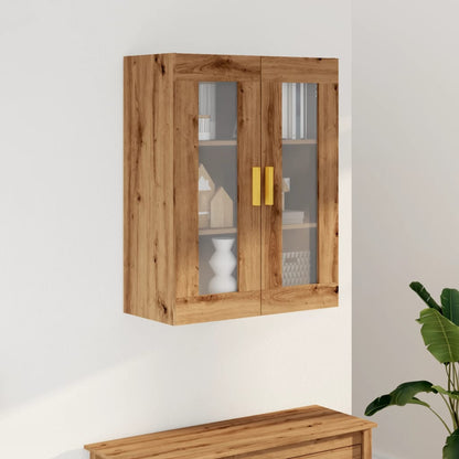 Armadietto Pensile a Parete Rovere Artigianale 69,5x34x90 cm