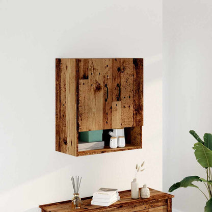 Armadietto a Muro Legno Antico 60x31x70 cm in Truciolato