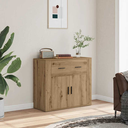 Credenza Rovere Artigianale 80x33x70 cm in Truciolato