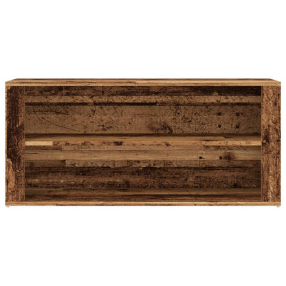 Scarpiera Legno Vecchio 100x35x45 cm in Truciolato
