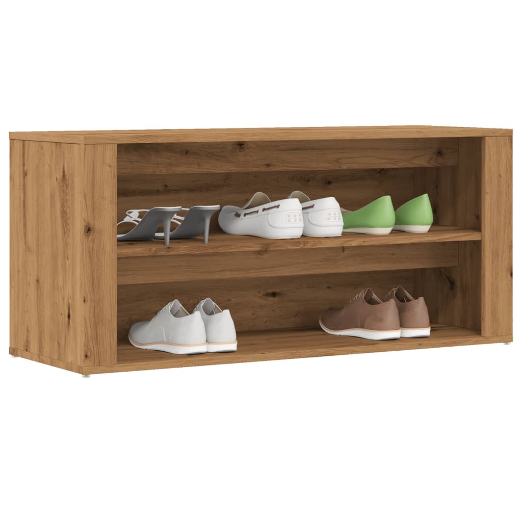 Scarpiera Rovere Artigianale 100x35x45 cm in Truciolato