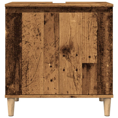 Mobile Lavabo Legno Antico 58x33x60 cm in Legno Multistrato