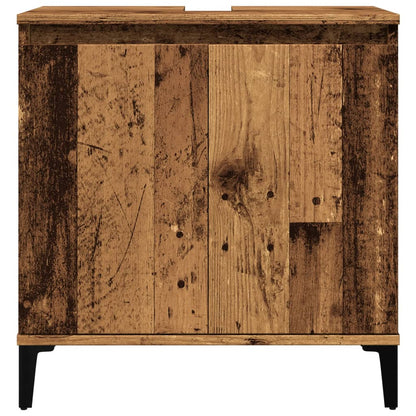 Mobile Lavabo Legno Antico 58x33x60 cm in Legno Multistrato