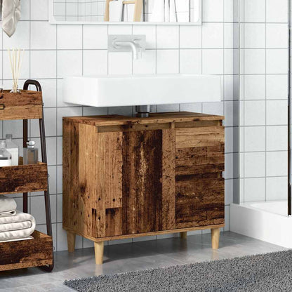 Mobile Sottolavabo Legno Antico 65x33x60 cm in Truciolato