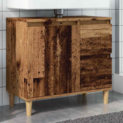 Mobile Sottolavabo Legno Antico 65x33x60 cm in Truciolato