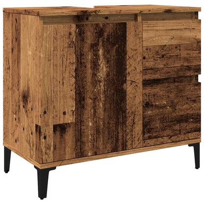 Mobile Sottolavabo Legno Antico 65x33x60 cm in Truciolato