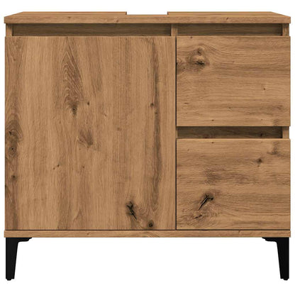 Mobile Sottolavabo Rovere Artigianale 65x33x60 cm in Truciolato