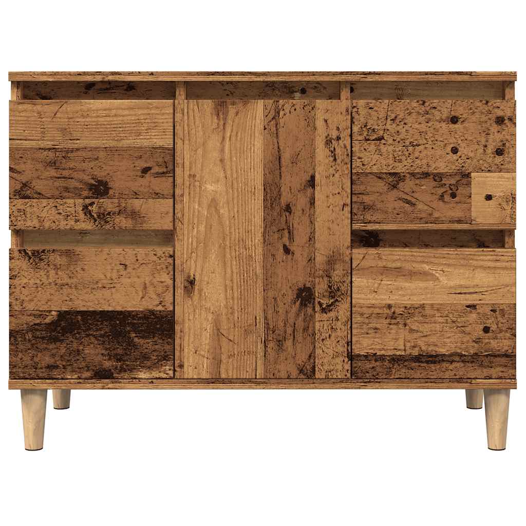 Mobile Lavabo Legno Antico 80x33x60 cm in Legno Multistrato