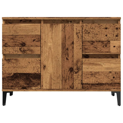 Mobile Lavabo Legno Antico 80x33x60 cm in Legno Multistrato