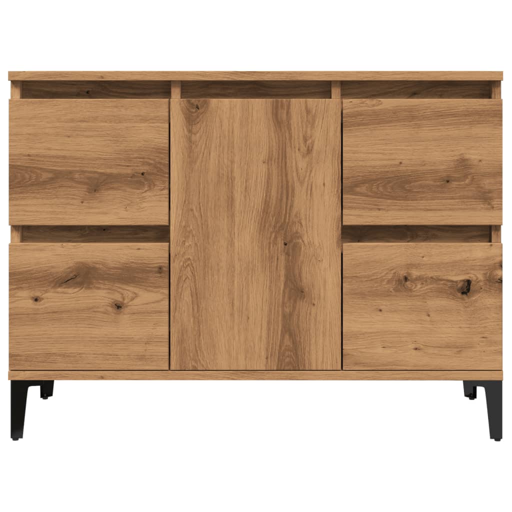 Mobile Lavabo Rovere Artigianale 80x33x60 cm Legno Multistrato