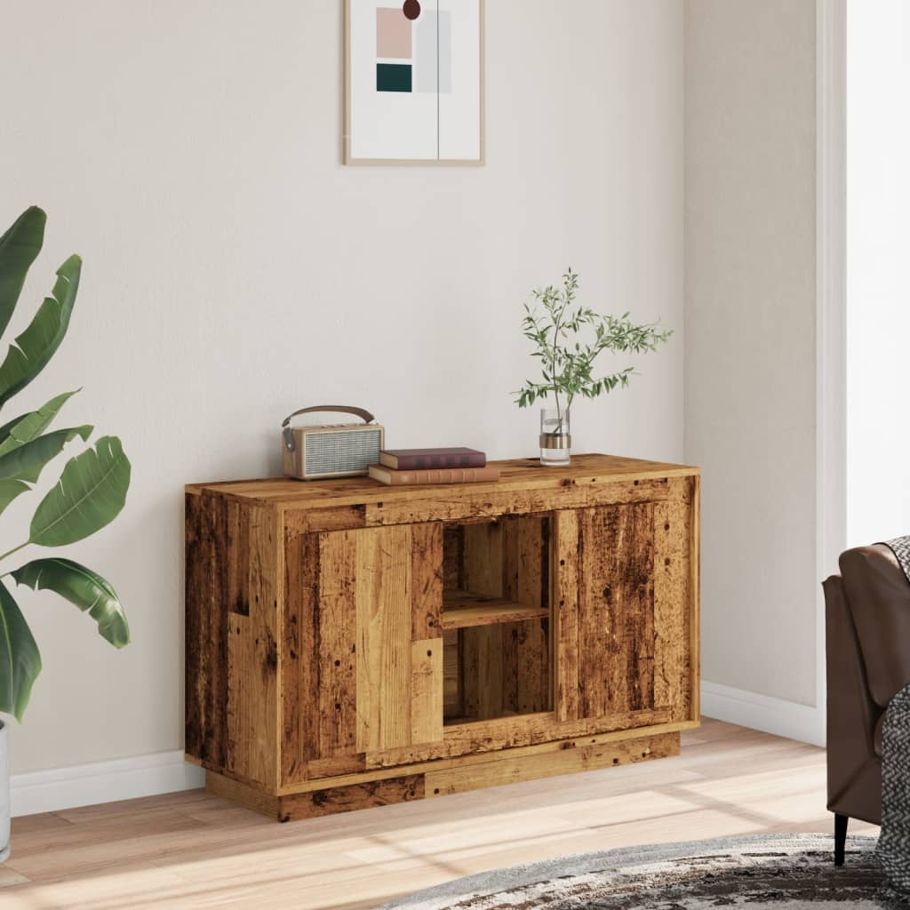 Credenza Legno Antico 102x35x60 cm in Legno Multistrato