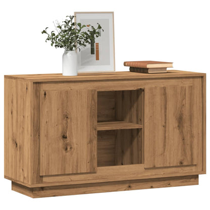 Credenza Rovere Artigianale 102x35x60 cm in Legno Multistrato