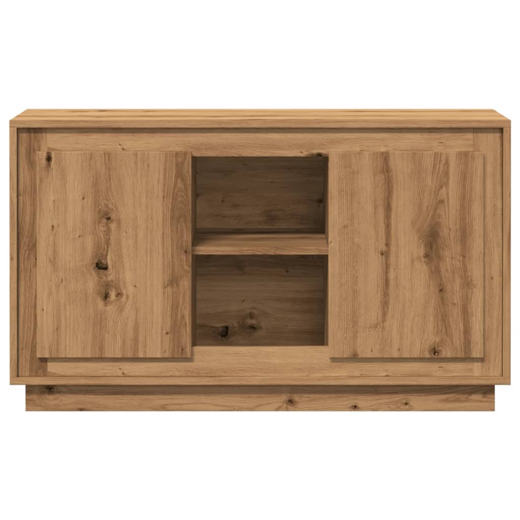 Credenza Rovere Artigianale 102x35x60 cm in Legno Multistrato