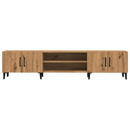 Mobile TV Rovere Artigianale 180x31,5x40cm in Legno Multistrato