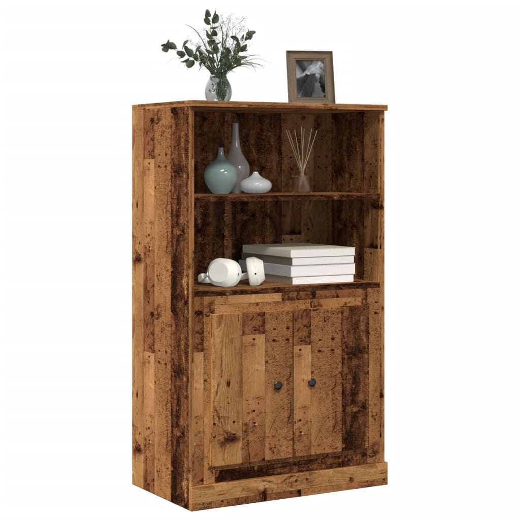Credenza Legno Antico 60x35,5x103,5 cm in Legno Multistrato