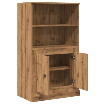 Credenza Rovere Artigianale 60x35,5x103,5 cm Legno Multistrato