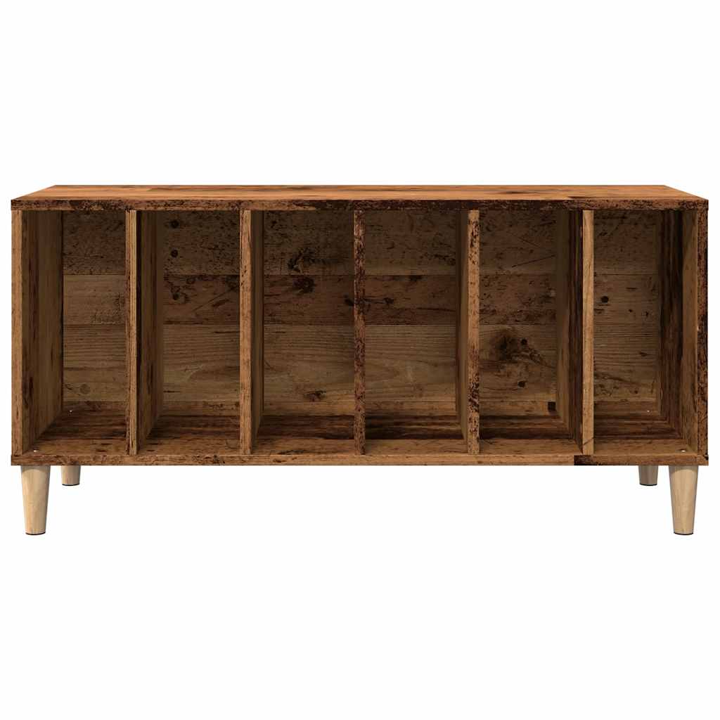 Mobile Porta Dischi Legno Antico 100x38x48 cm Legno Multistrato