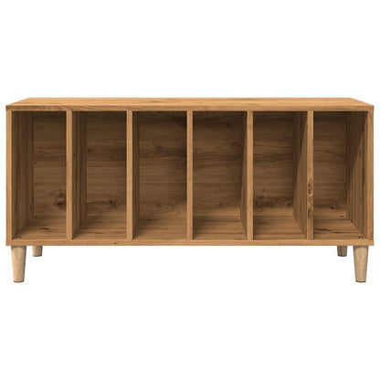 Mobile Porta Dischi Rovere Artigianale 100x38x48 cm Multistrato