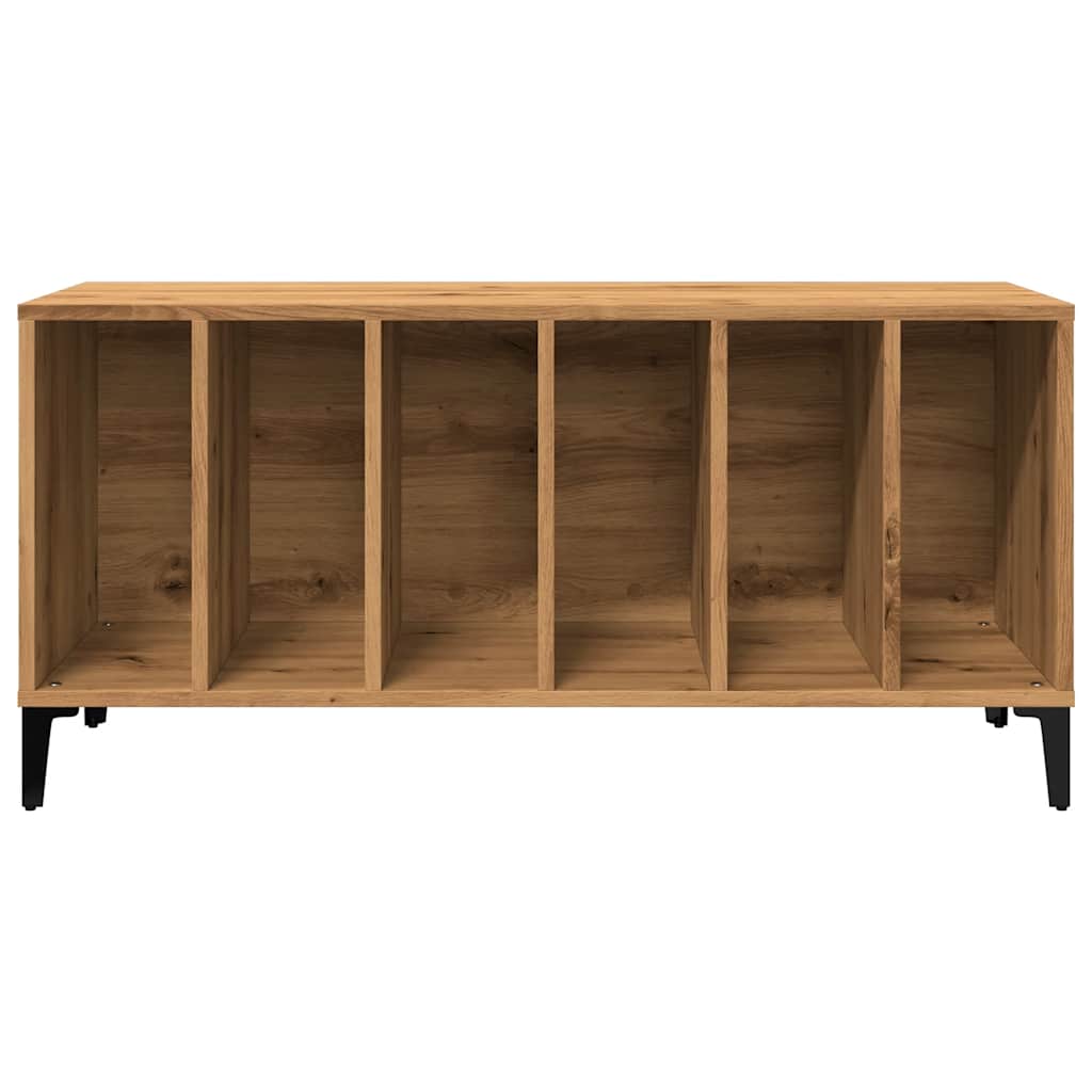 Mobile Porta Dischi Rovere Artigianale 100x38x48 cm Multistrato