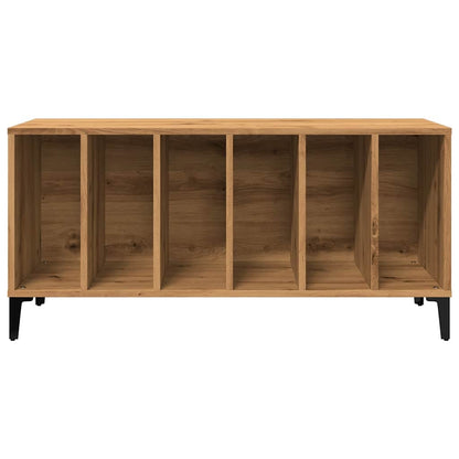 Mobile Porta Dischi Rovere Artigianale 100x38x48 cm Multistrato