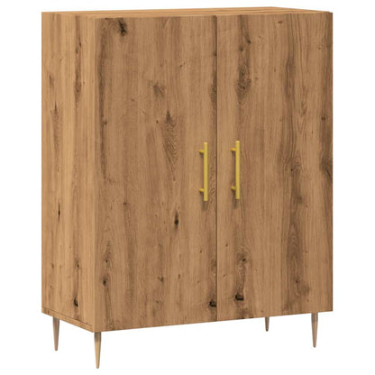 Credenza Rovere Artigianale 69,5x34x90 cm in Legno Multistrato