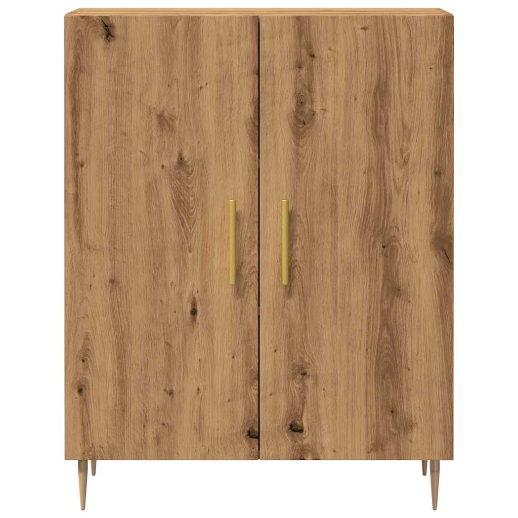 Credenza Rovere Artigianale 69,5x34x90 cm in Legno Multistrato