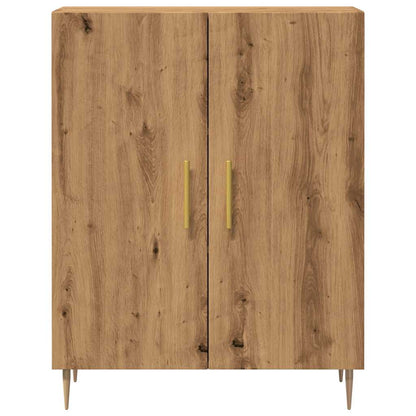 Credenza Rovere Artigianale 69,5x34x90 cm in Legno Multistrato