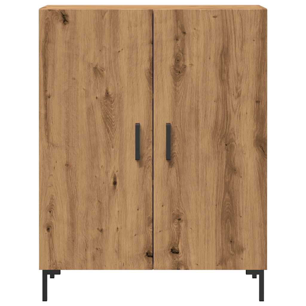 Credenza Rovere Artigianale 69,5x34x90 cm in Legno Multistrato