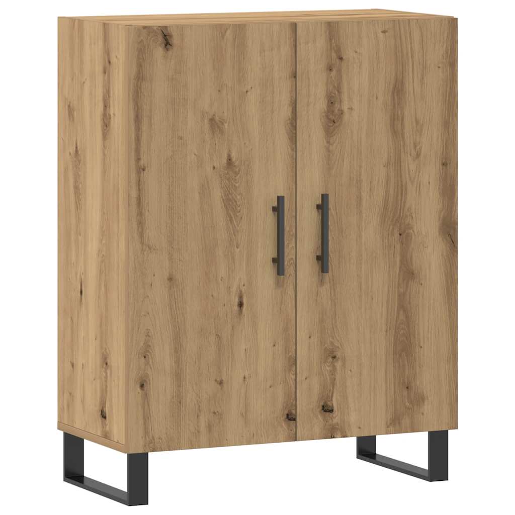 Credenza Rovere Artigianale 69,5x34x90 cm in Legno Multistrato