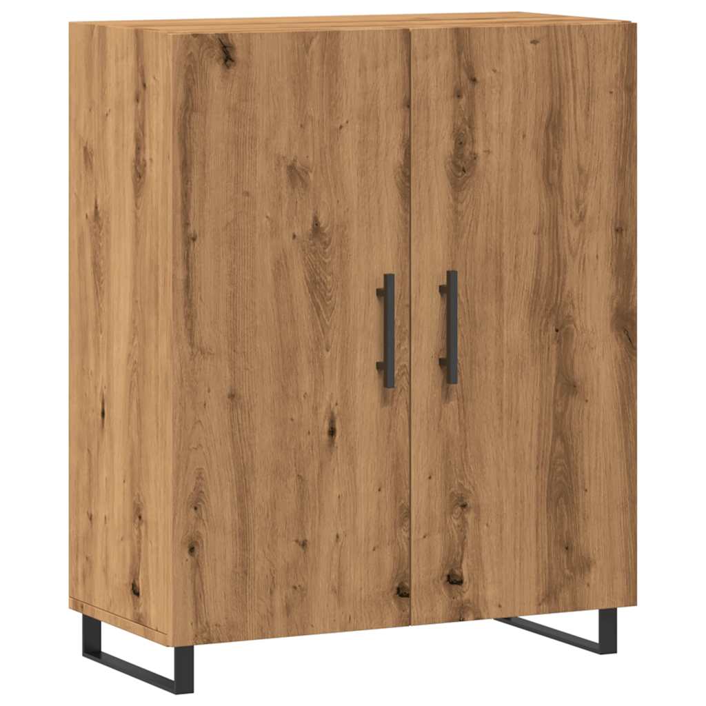 Credenza Rovere Artigianale 69,5x34x90 cm in Legno Multistrato