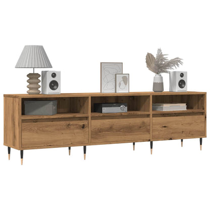 Mobile Porta TV Rovere Artigianale 150x30x44,5 cm Multistrato