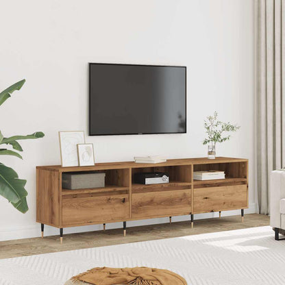 Mobile Porta TV Rovere Artigianale 150x30x44,5 cm Multistrato