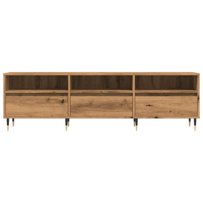 Mobile Porta TV Rovere Artigianale 150x30x44,5 cm Multistrato