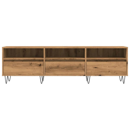Mobile Porta TV Rovere Artigianale 150x30x44,5 cm Multistrato