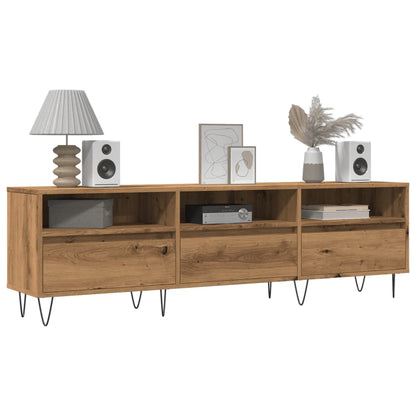 Mobile Porta TV Rovere Artigianale 150x30x44,5 cm Multistrato