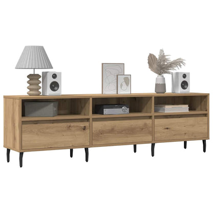 Mobile Porta TV Rovere Artigianale 150x30x44,5 cm Multistrato