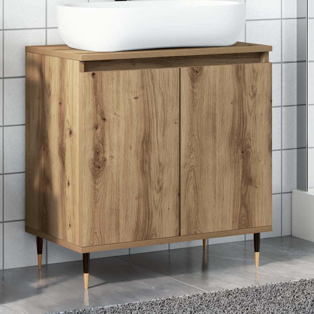 Mobile da Bagno Rovere Artigianale 58x33x60 cm in Truciolato