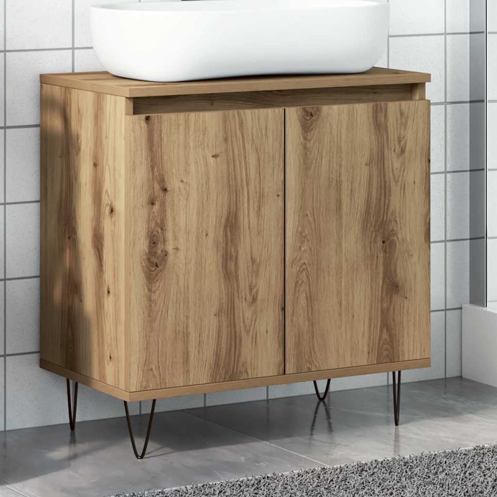 Mobile da Bagno Rovere Artigianale 58x33x60 cm in Truciolato