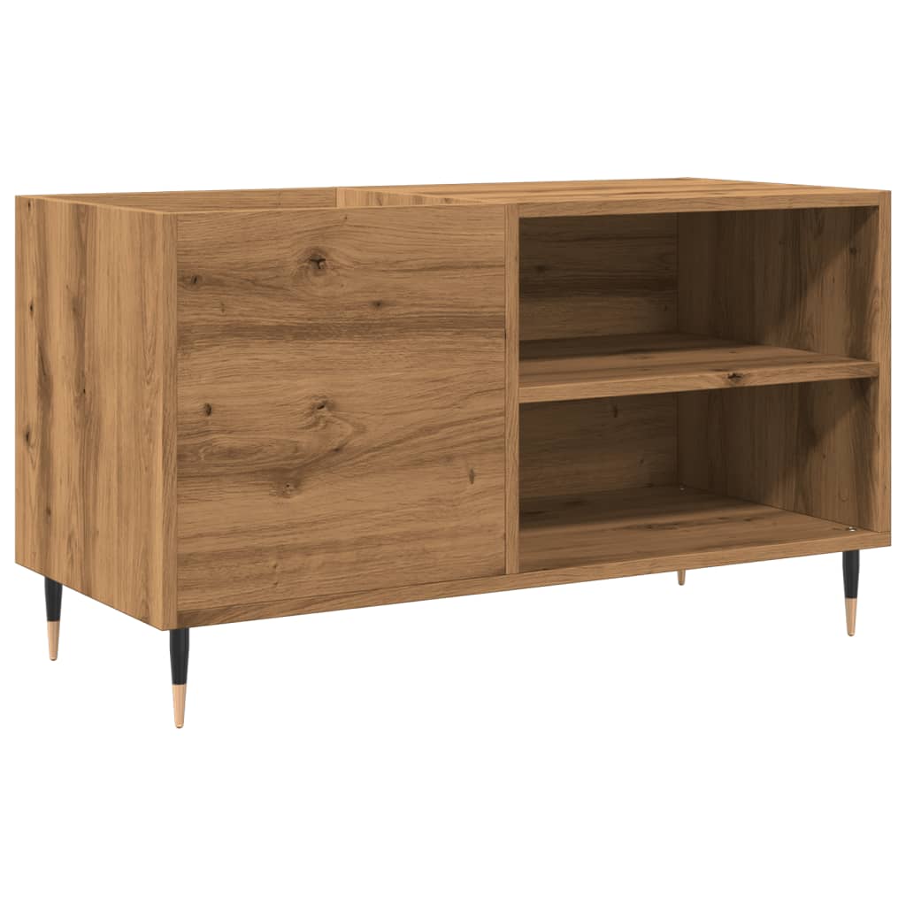 Mobile Porta Dischi Rovere Artigianale 84,5x38x48cm Multistrato